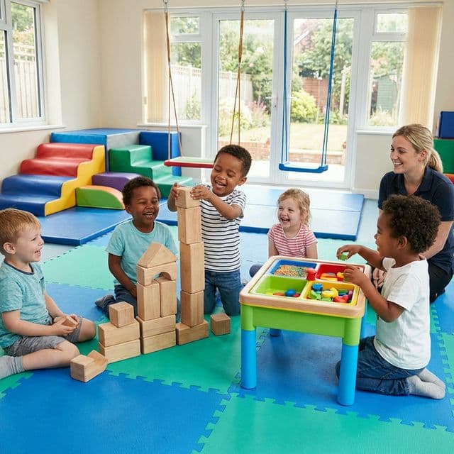 Niños felices en terapia